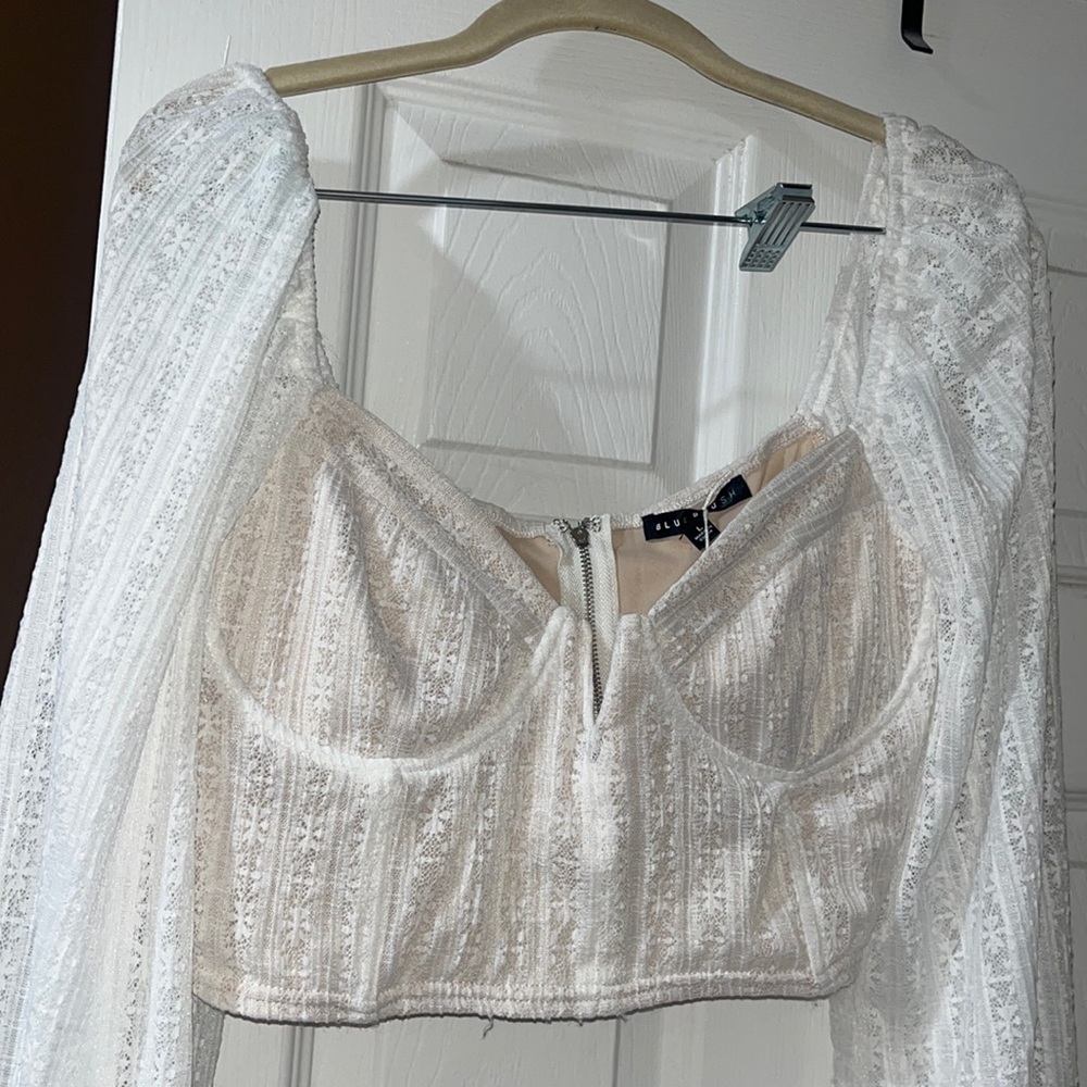 Lace corset top nwt